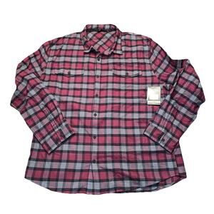 VORTEX Men's Timber Rush Flannel Burgundy 2XL (220-14-BUR)